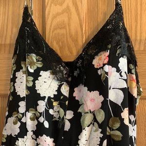 Lacey floral maxi dress